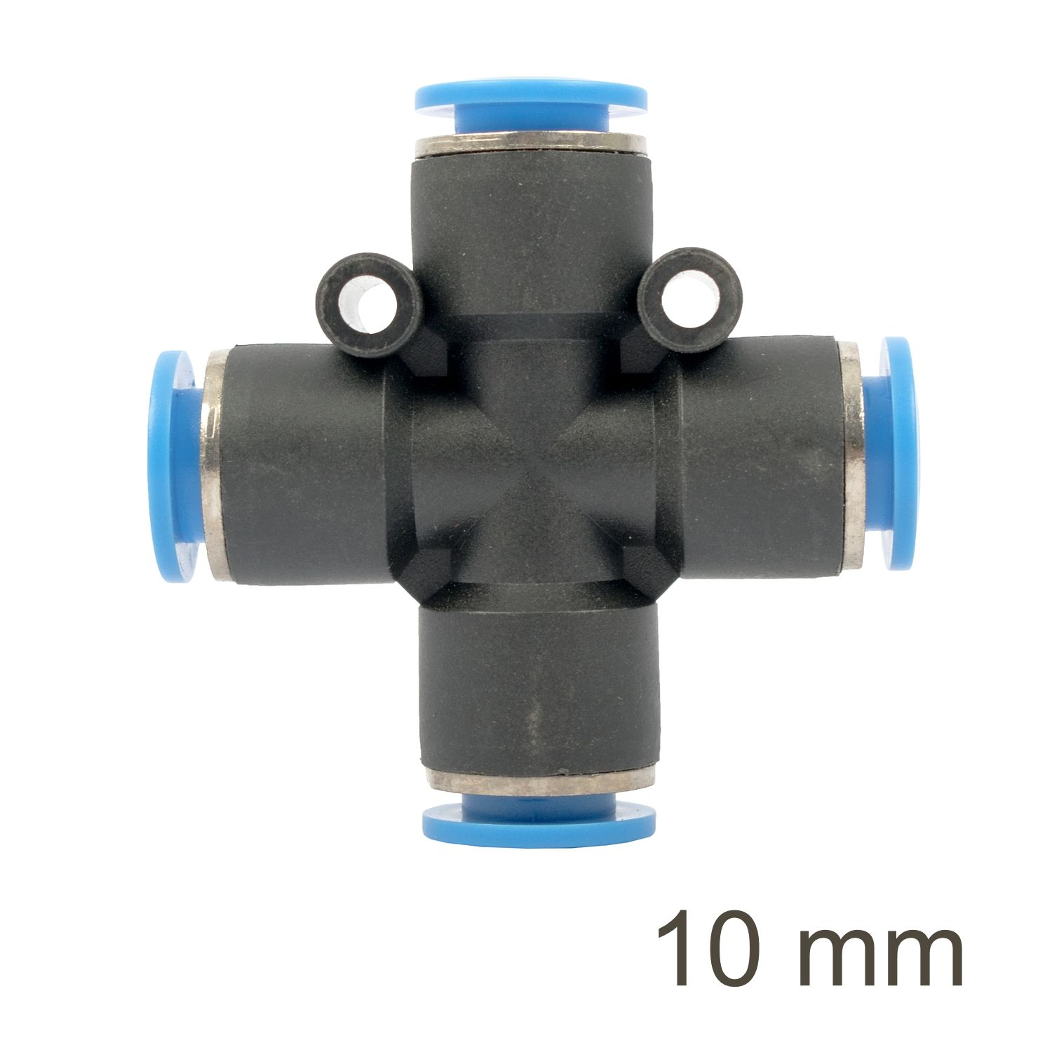 Pu Hose Fitting 4 Way Connector 10mm